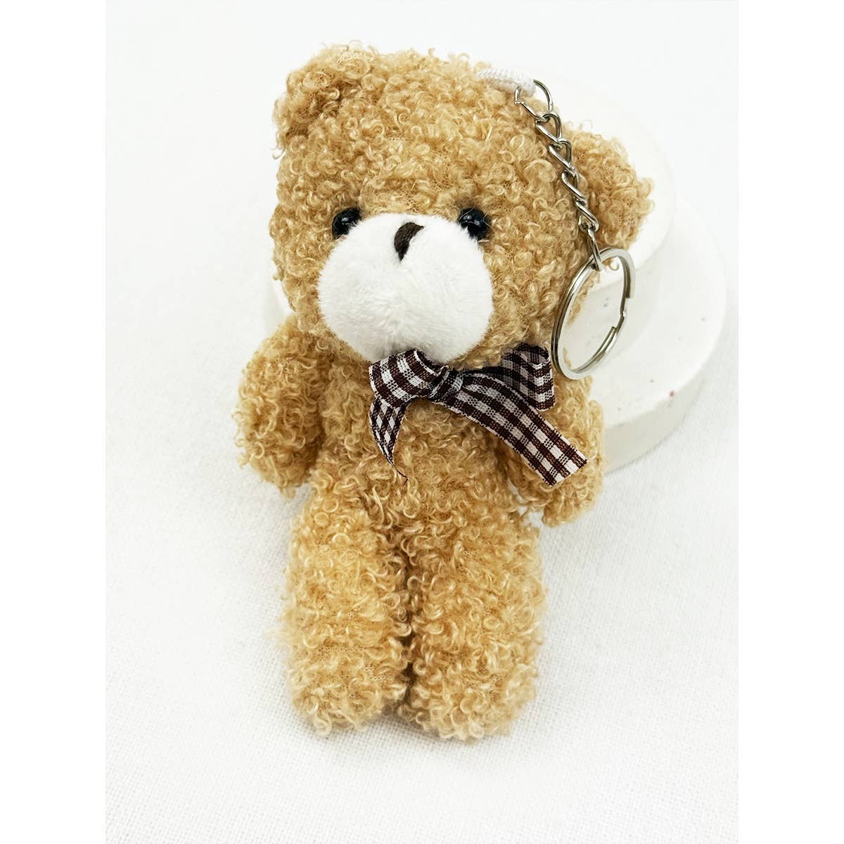 Famous Plush Bear Charm Keychain: