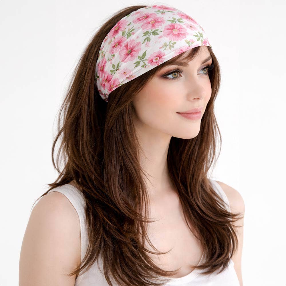 Floral Pattern Hair Scarf Wraps