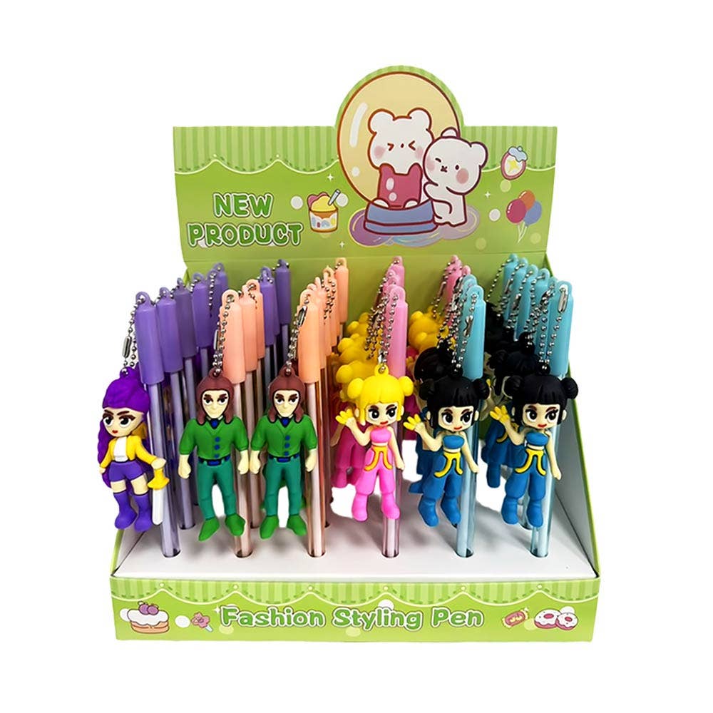Cartoon Character Charm Topper Gel Ball Pens