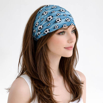 Soccer Ball Pattern Hair Scarf Wraps