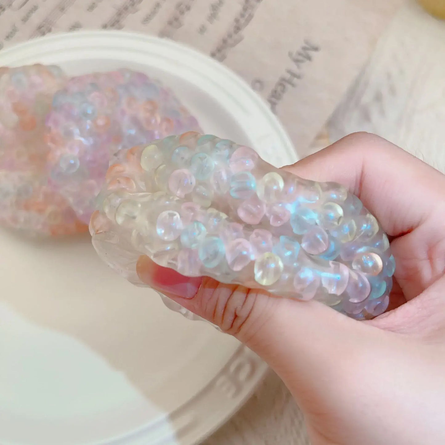 Popping Bead Stress Relief Squishy Toy: