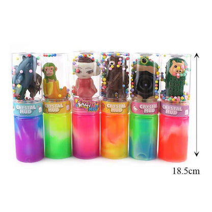 Character Figure Accent Neon Slime Crystal Mud Toys