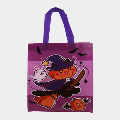 Witch Cat Printed Halloween Treat Reusable Bags