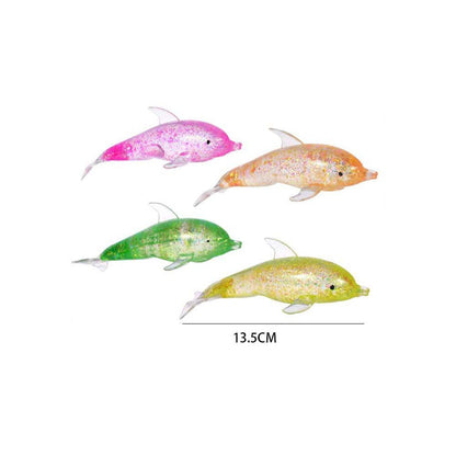 Glitter Dolphin Squeeze Squishy Stress Relief Toy