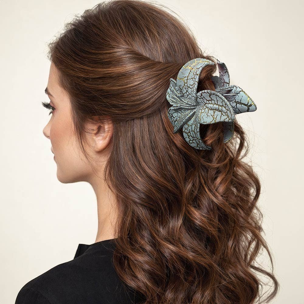 Floral Hair Claw Clips