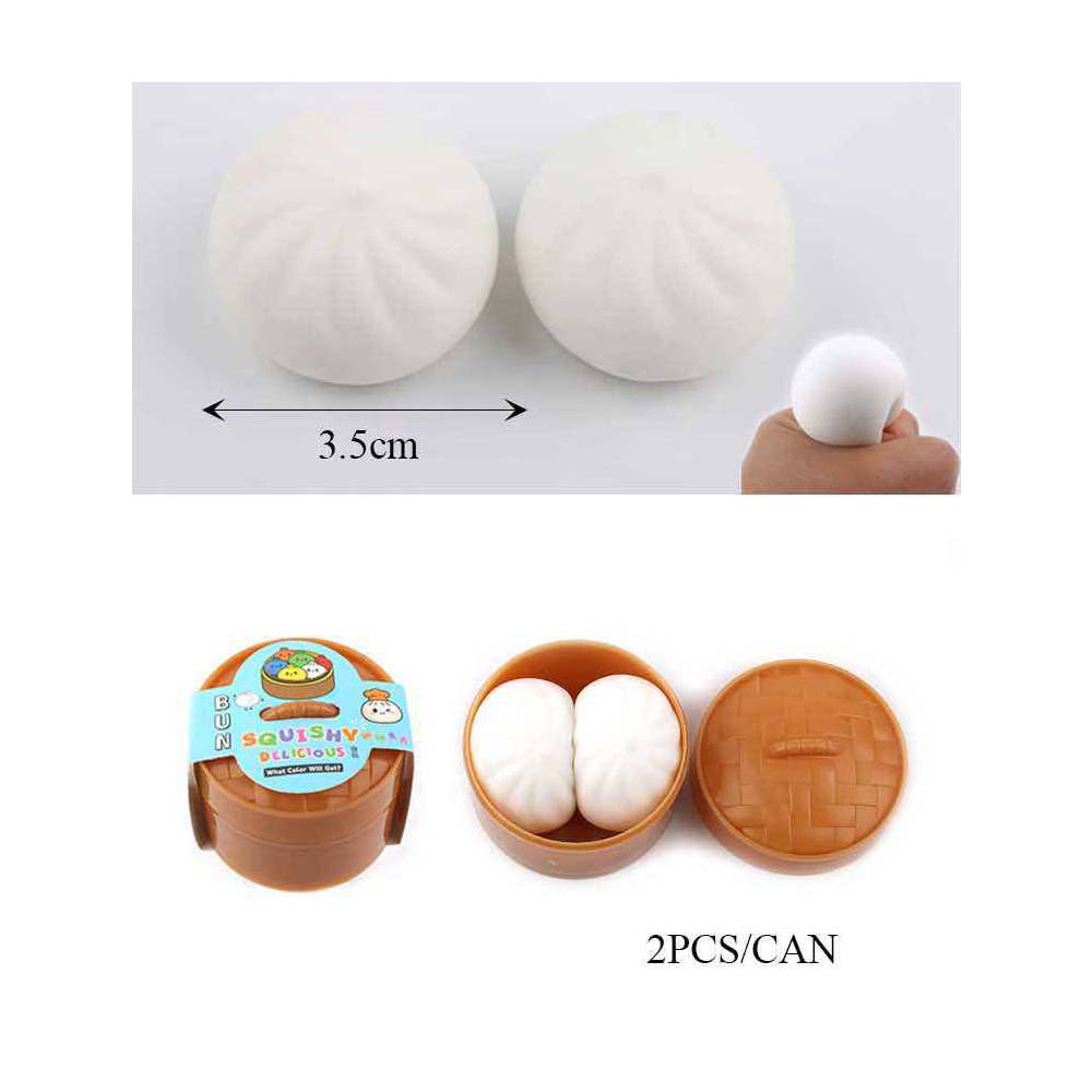 Steamed Bao Bun Dumpling Squeeze Squishy Stress Relief Toy