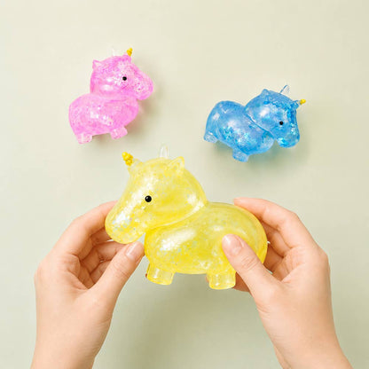 Glitter Unicorn Squeeze Squishy Stress Relief Toy
