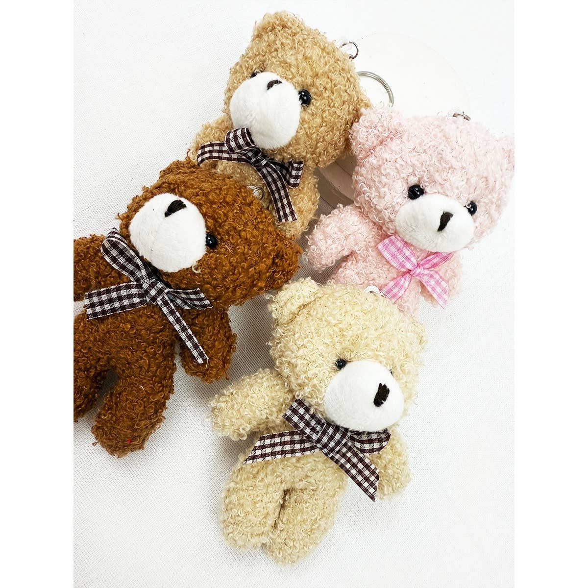 Famous Plush Bear Charm Keychain: